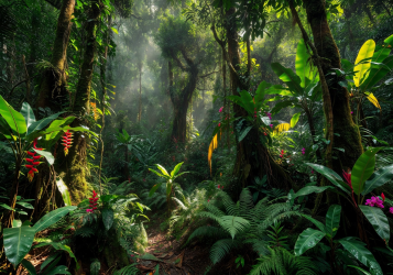 Lush Jungle Background